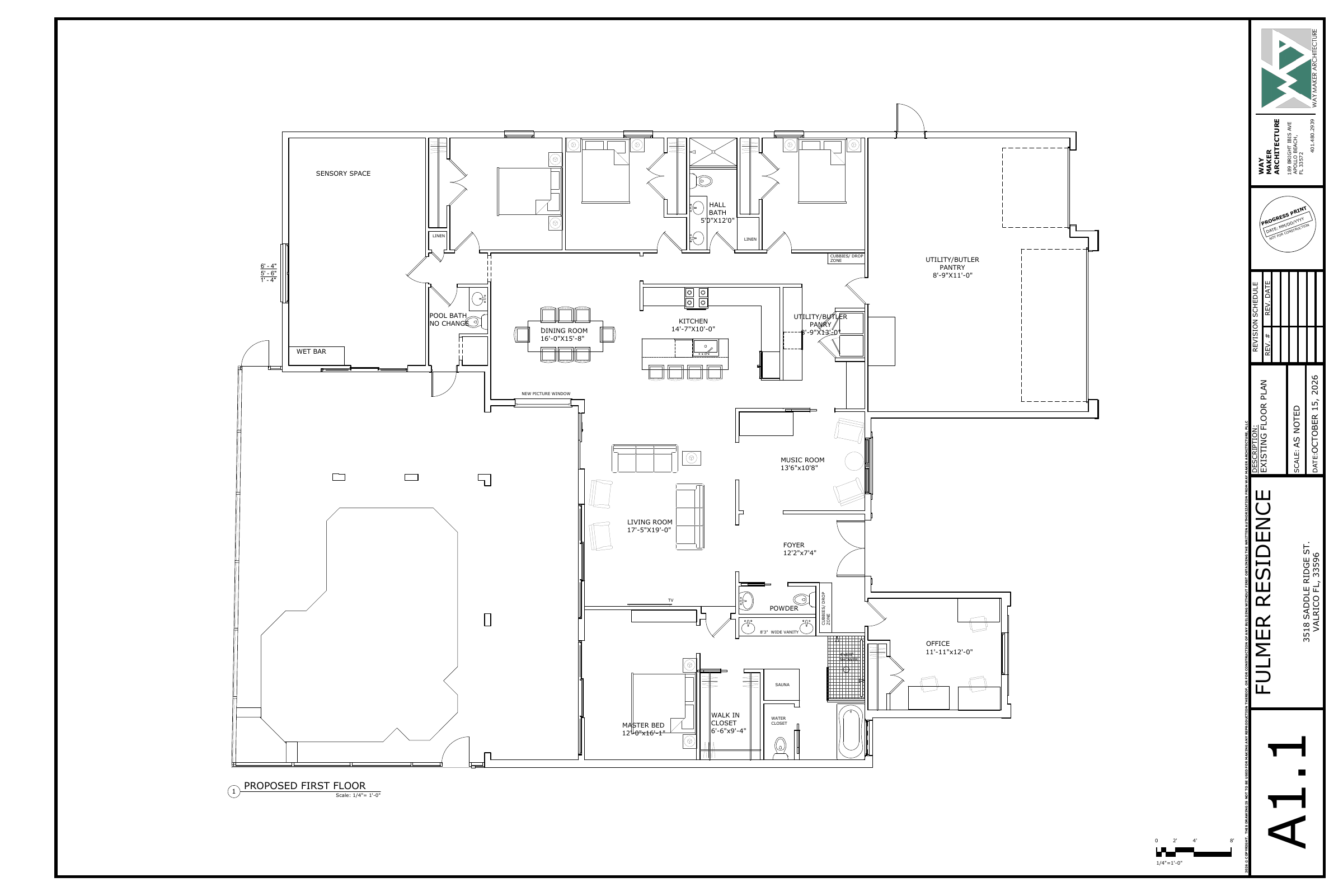 October 15 A1.1 architect floor plan
