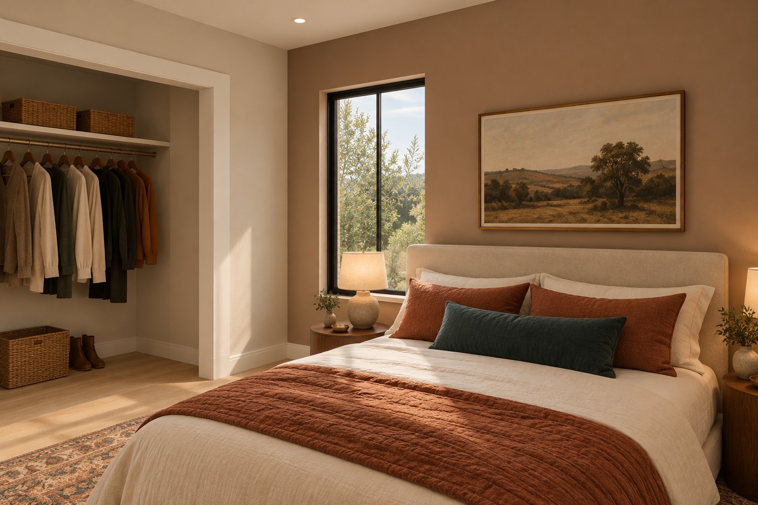 Bedroom three beside the hall bathroom