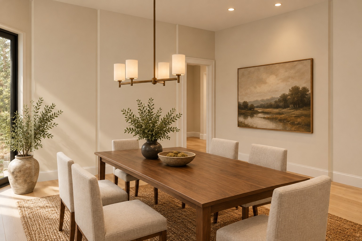 Dining from beside the island
