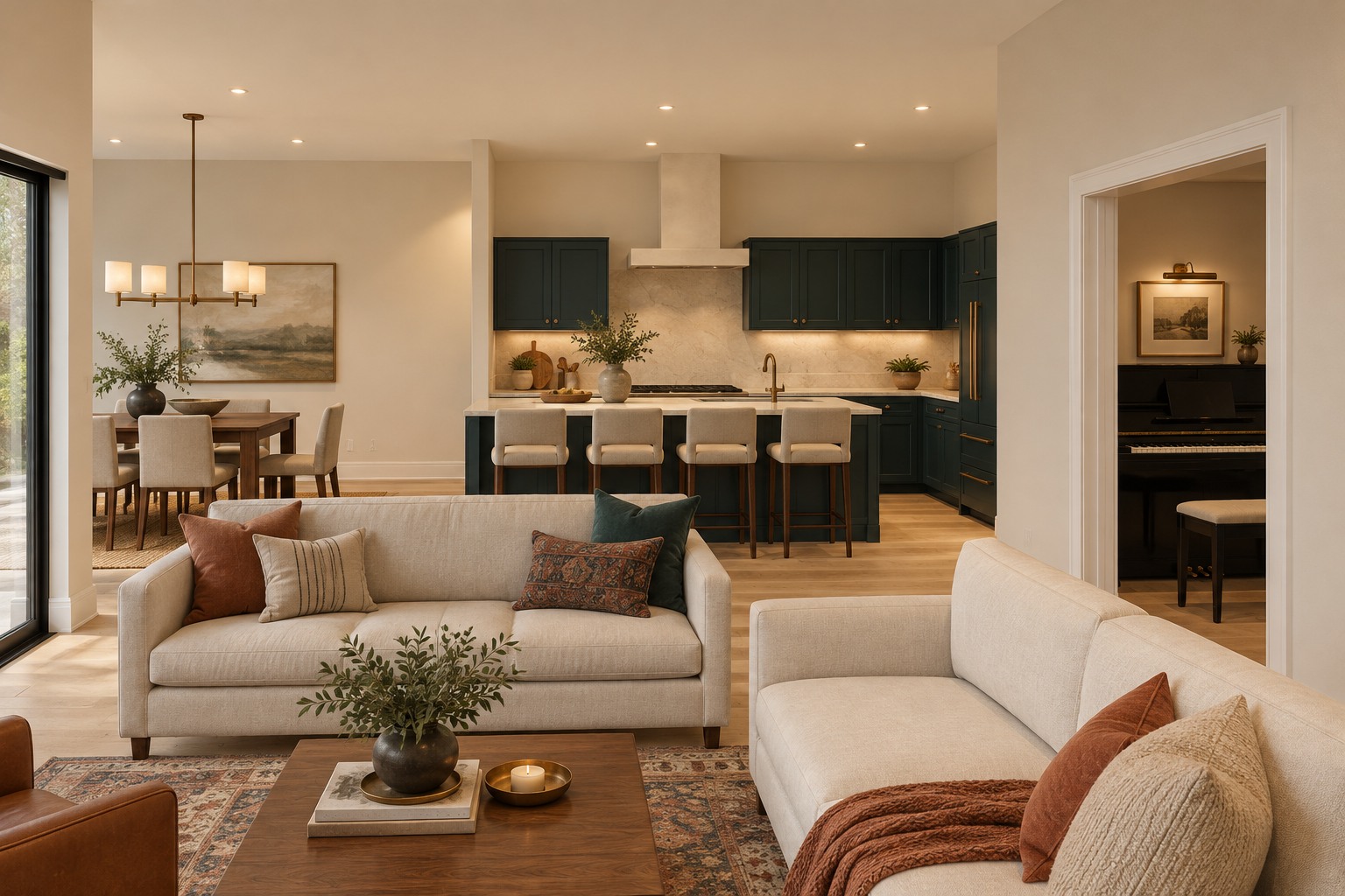 Bold & Cozy living room