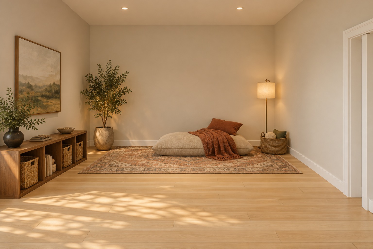 Sensory room from the patio doorway