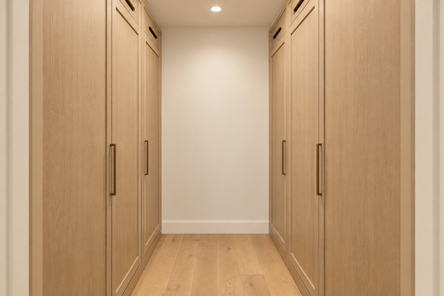 Inside the walk-in closet