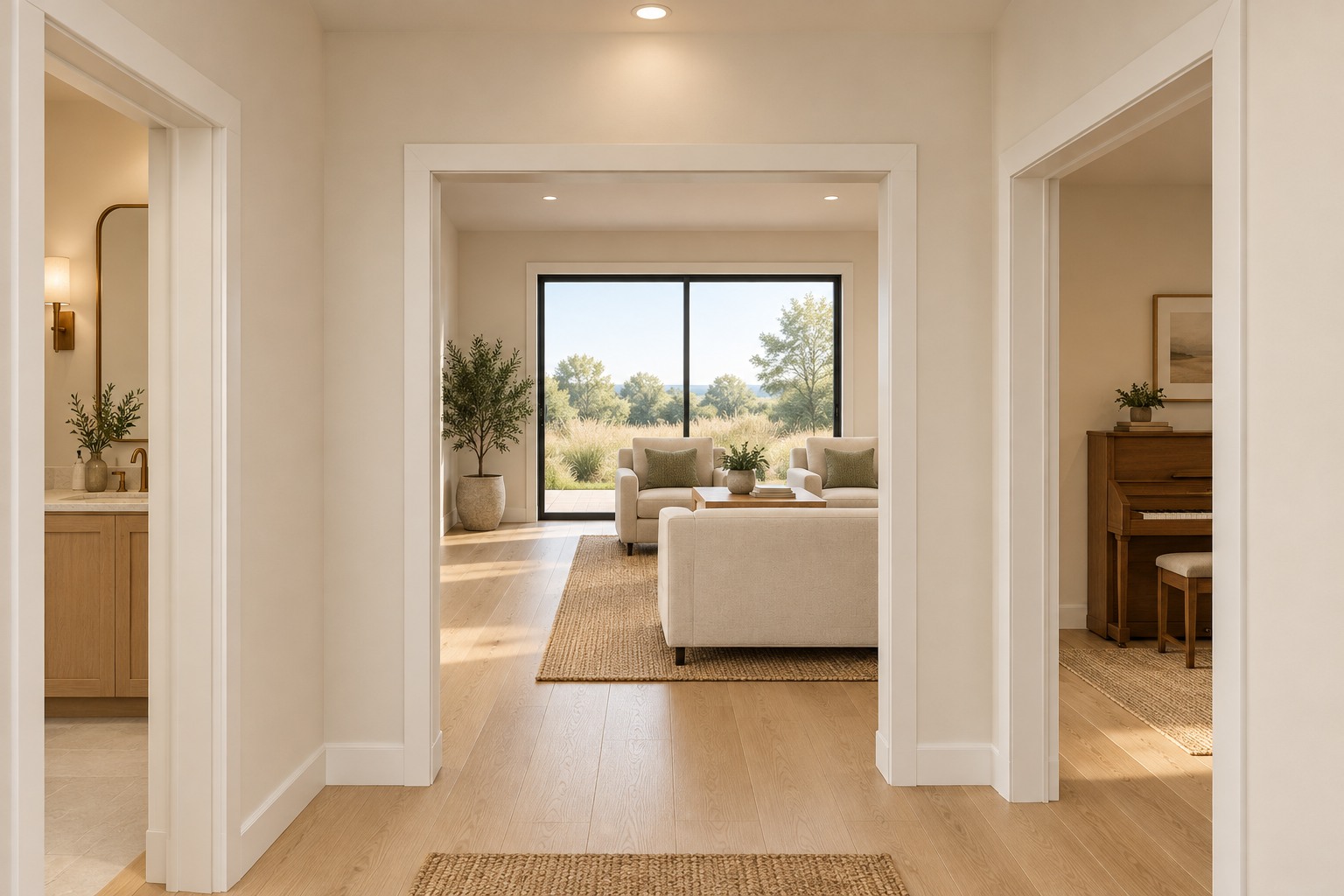 Front door toward the living room