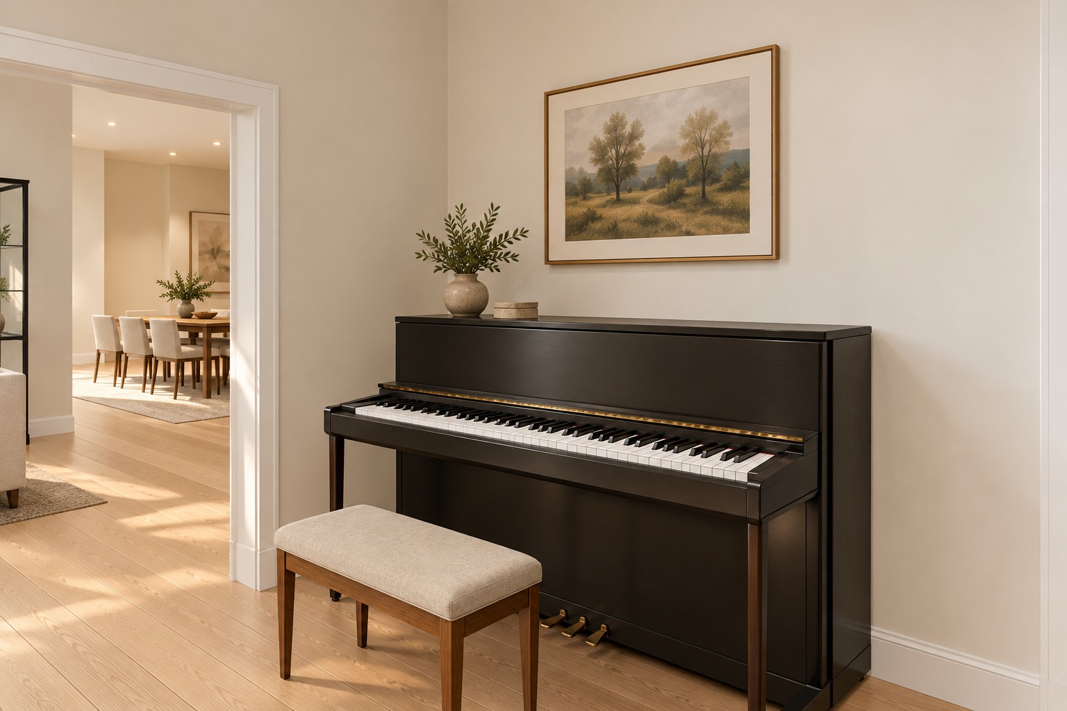 The wider music room